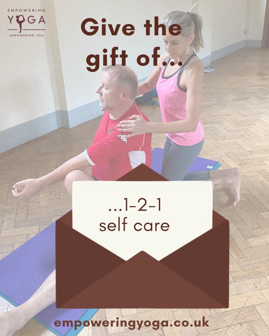 Give the gift of 1-2-1-yoga🧘&zwj;♀️

A private yoga session is  a gorgeous &amp; thoughtful gift for a loved one. My 1-2-1 sessions can take place at home, in the studio, online, or even in the park (on sunnier days); Your practice. Your space. Your