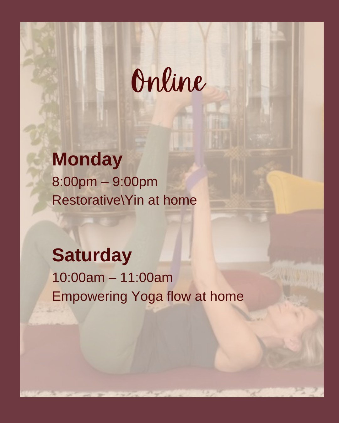 You don't need a perfect routine to be 'doing yoga right'. You don't need to practice every day. You just need to keep coming back - again and again. 

What class will you be joining this week? 

https://www.empoweringyoga.co.uk/class-descriptions#bo