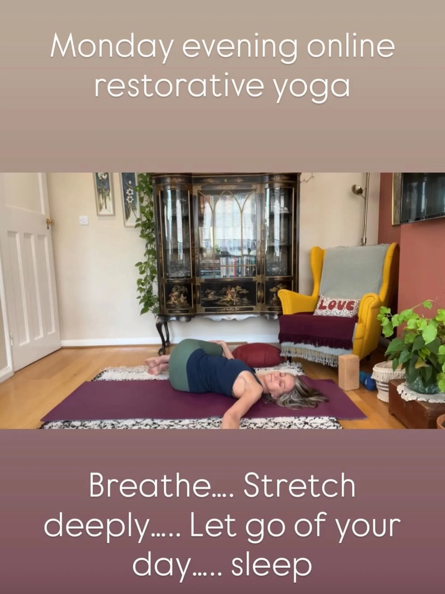 Mmmmm almost there!! If Monday has been gruelling or you&rsquo;ve got a crazy week ahead, you&rsquo;ll be in need of a good de-stressing restorative practice tonight. 

All you need to do is book yourself in, get changed into some comfy clothes &amp;