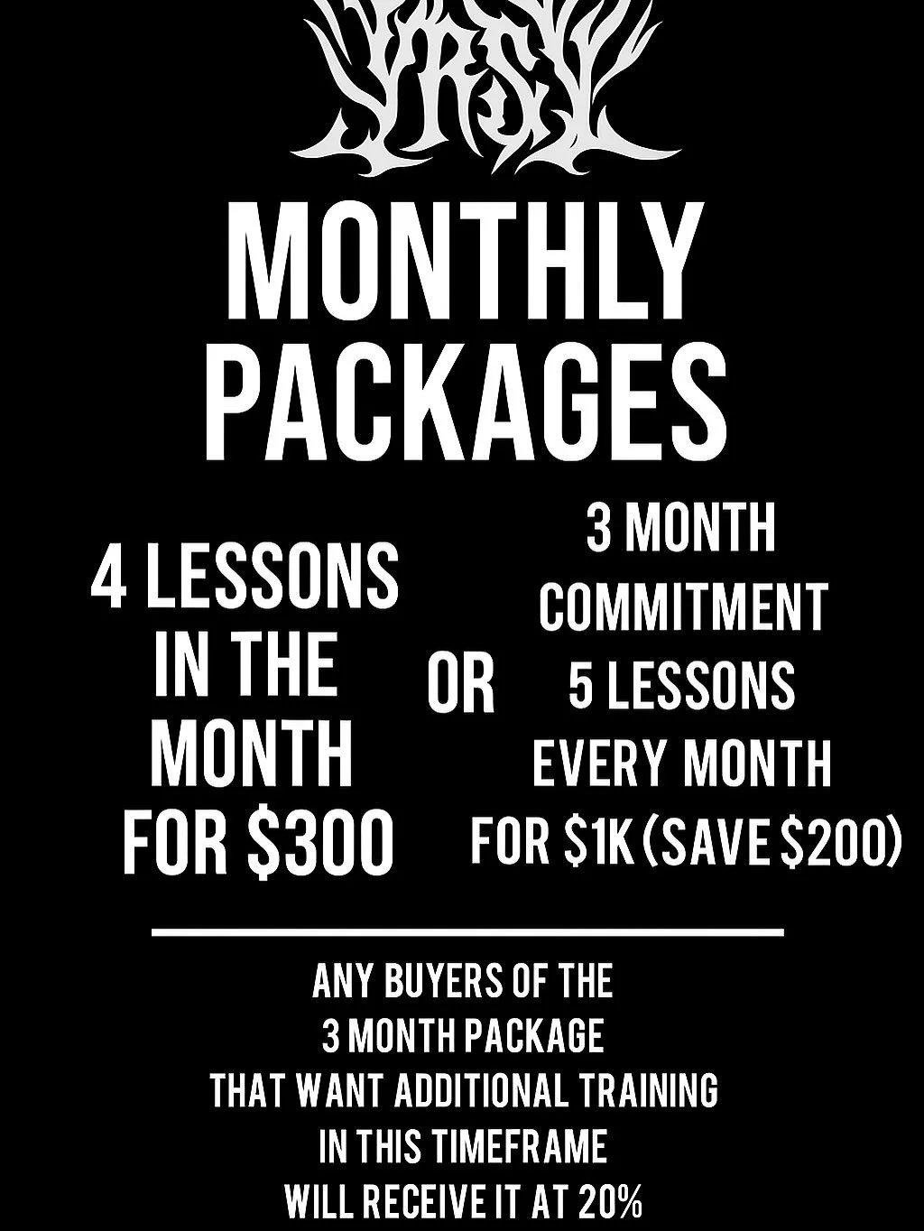 3 Month Package
