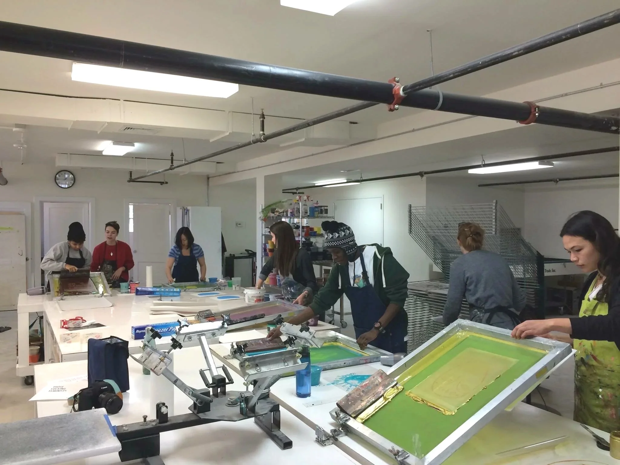 Screenprinting class at Open Studio DC (2017)
