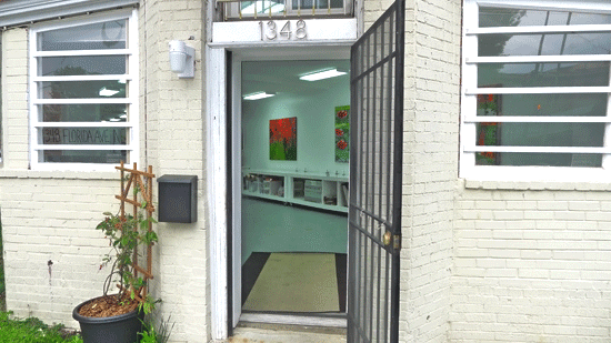 Open Studio DC’s first home at 1348 Florida Ave NE. Photo: Phil Hutinet for East City Art