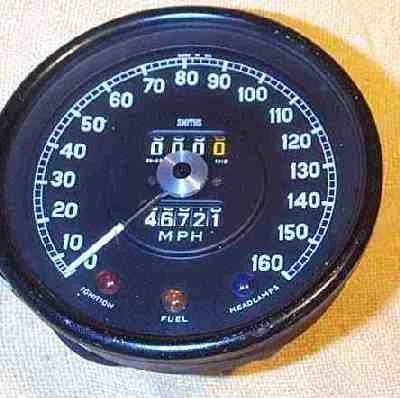 Jaguar XKE, Speedometer, 46721 Miles