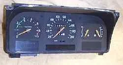 SAAB 9000 (1991) instrument cluster (KM = 116825)
