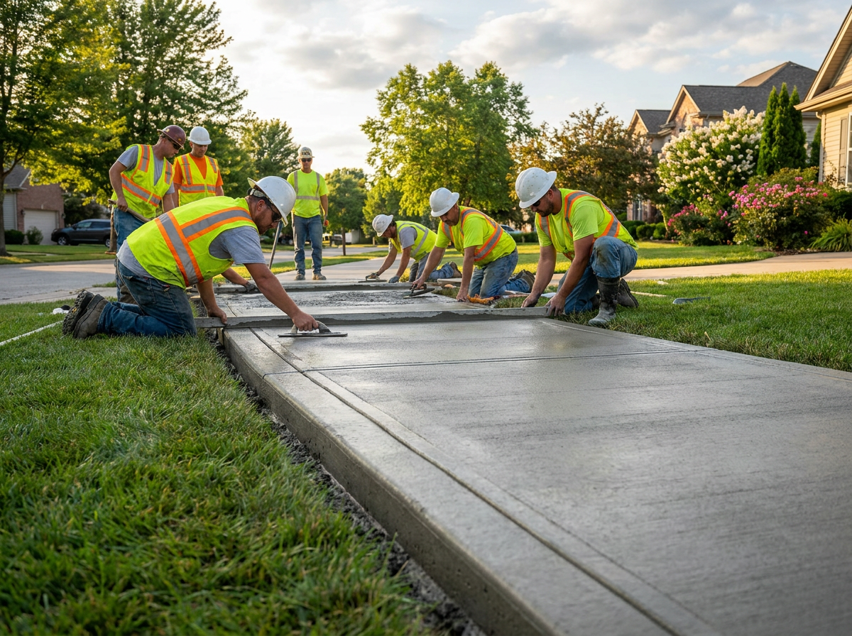 What to Expect When You Hire a Concrete Curb and Sidewalk Contractor