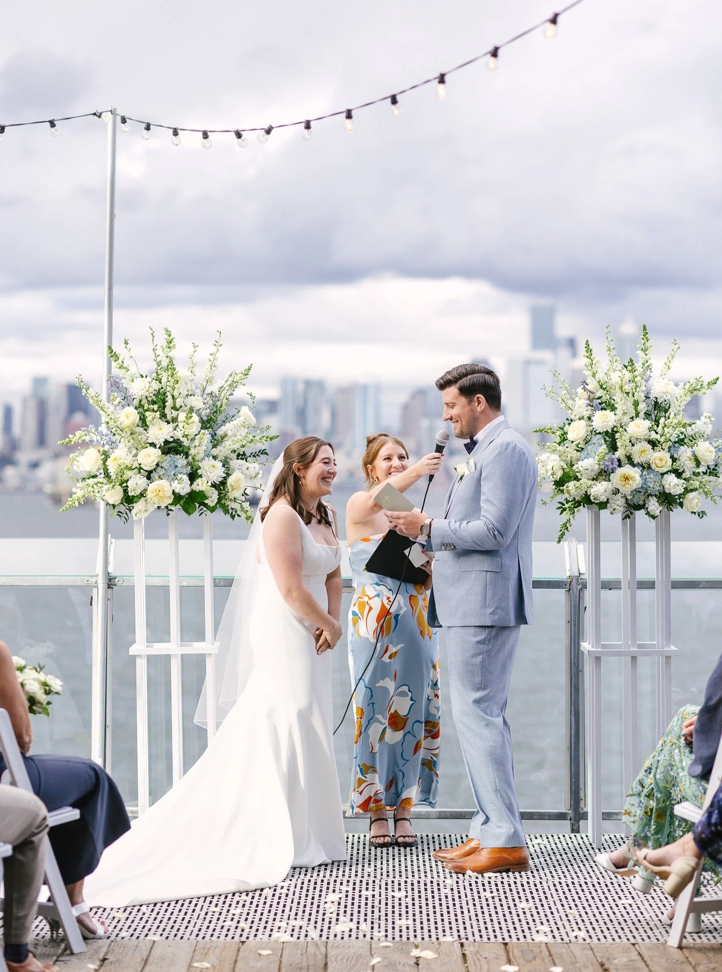 Downtown waterfront weddings are perfection