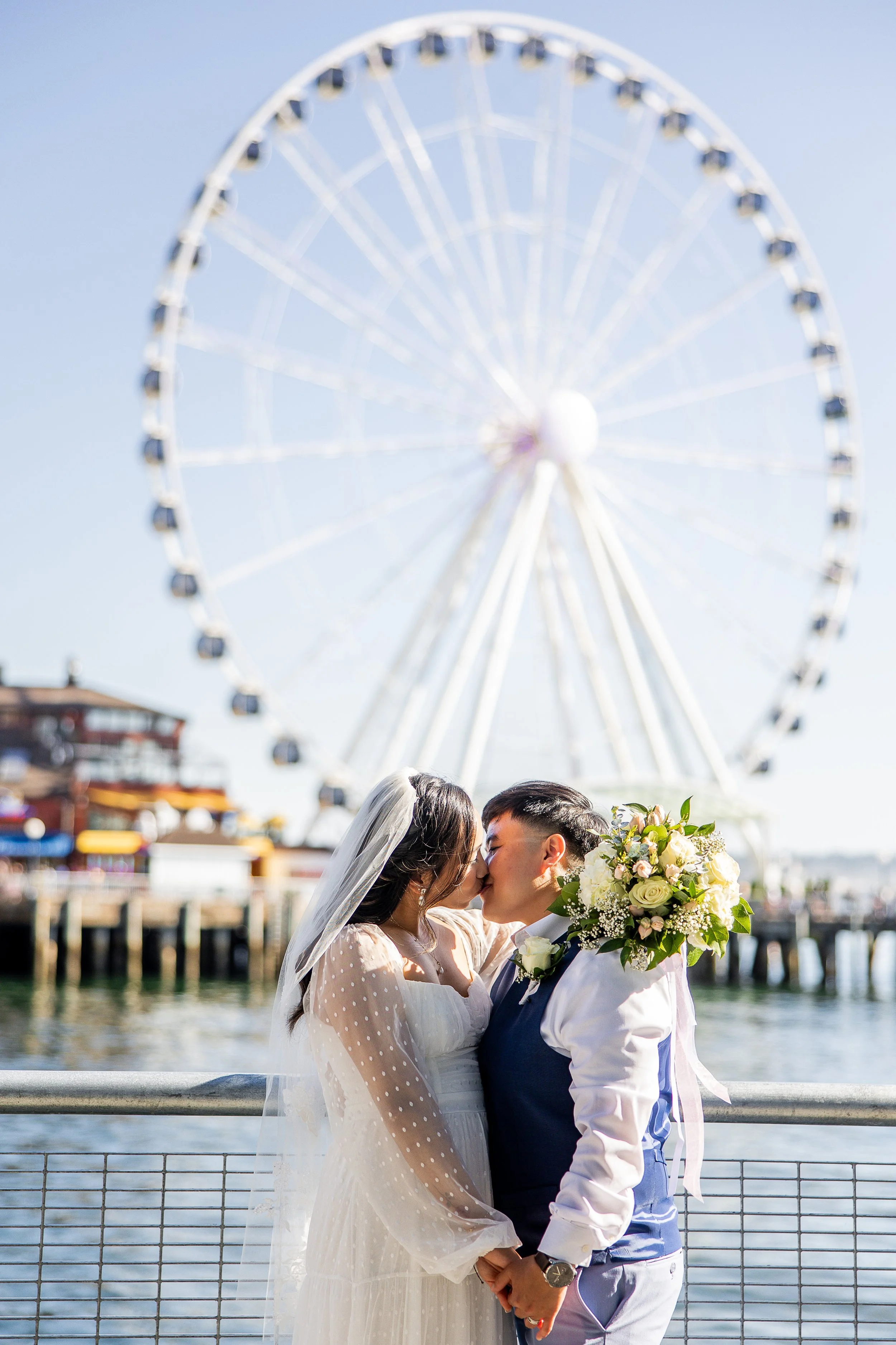 waterfront wedding photos in vancouver bc