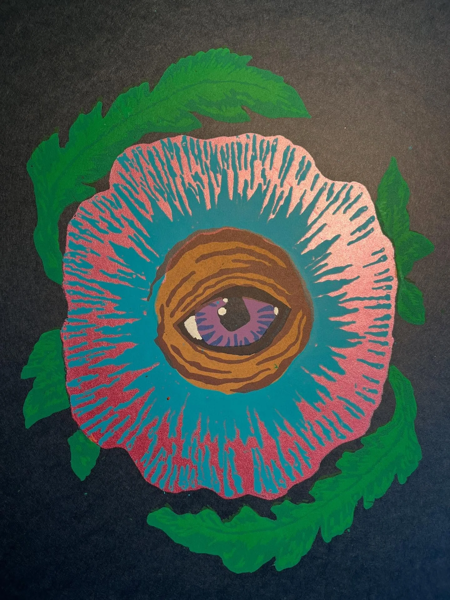 New collab with @feeddogproductions taking her hand-embroidered, one-of-kind &ldquo;Filoculus&rdquo; series and screenprinting them for the masses. Available at her tables at @inebriart6 Arts and Crafts on the Green on Saturday and @the_pinehills pop