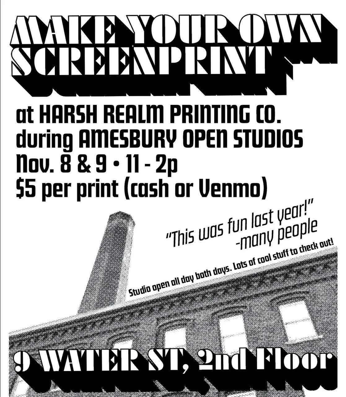 It&rsquo;s that time of year again! Open Studios is coming up and I am running a print-your-own activity both days. I have no idea what the print will be this year so watch this space for more details.
