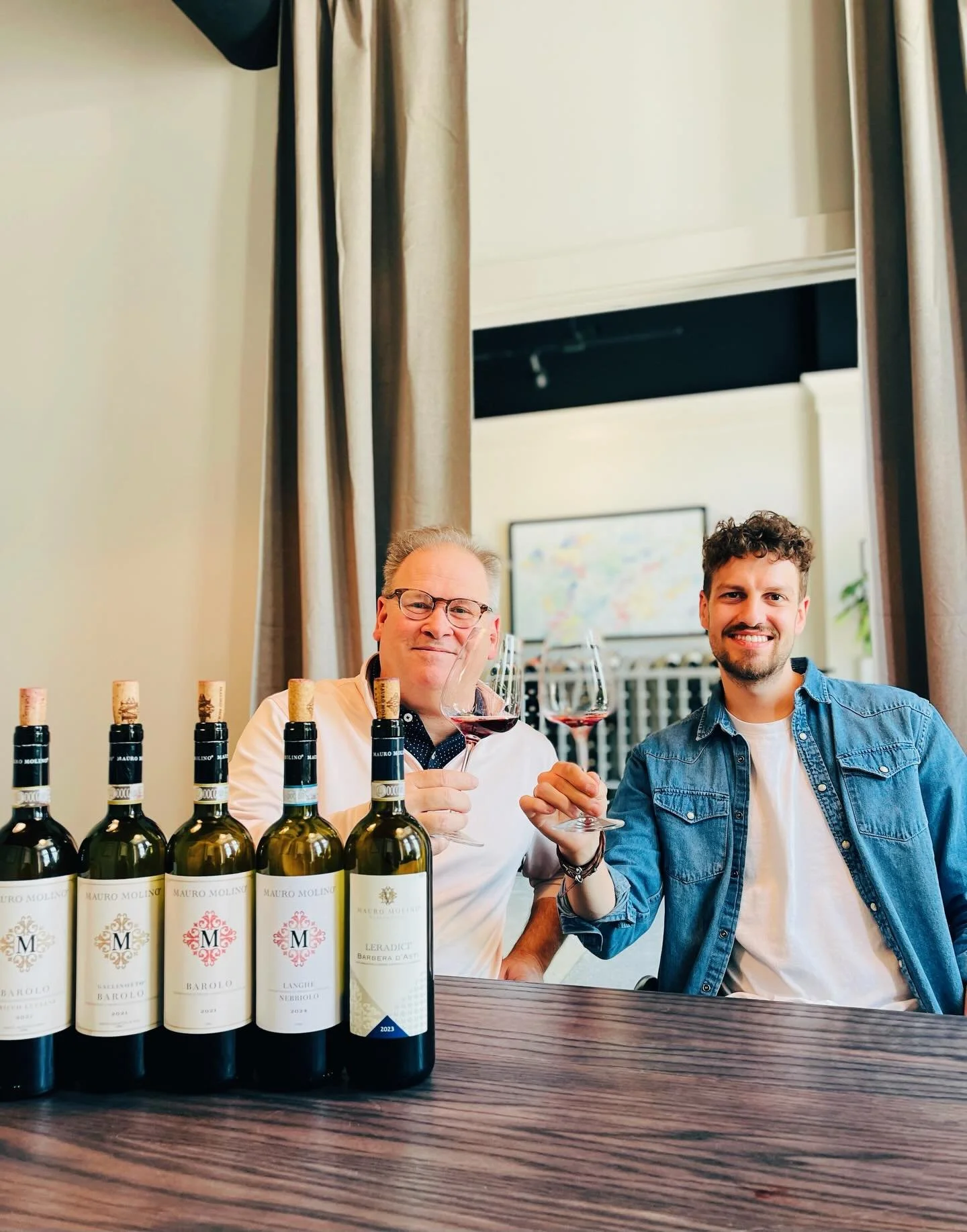 It was such a pleasure to have Christiano Borra of Mauro Molino from Barolo and tasting his fantastic wines. Represented by Camille and our friends at @bonvinselections, these wines show that even in a small commune in La Morra, Barolo, there can be 