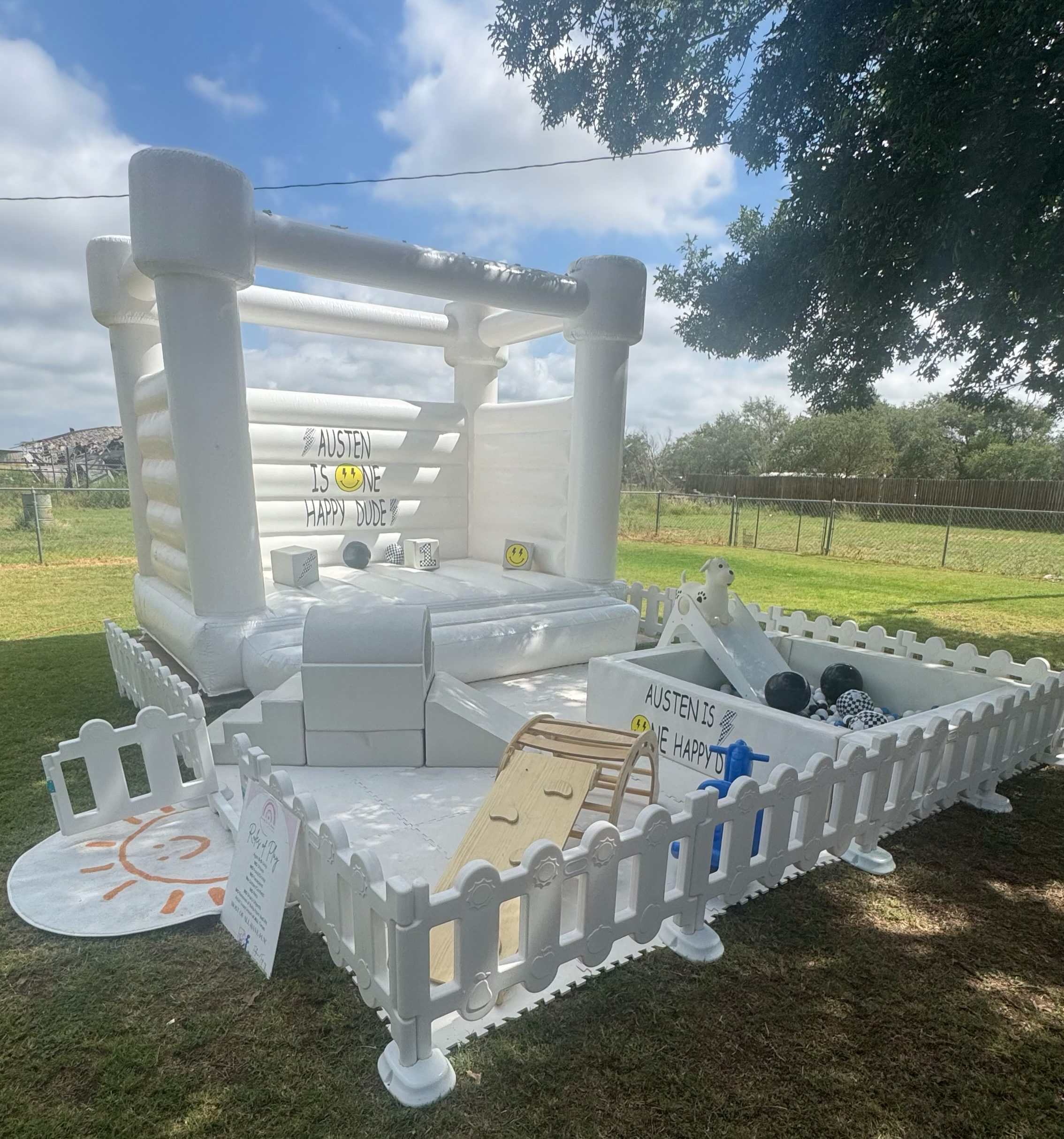 Diego's area with 13X13 bouncer