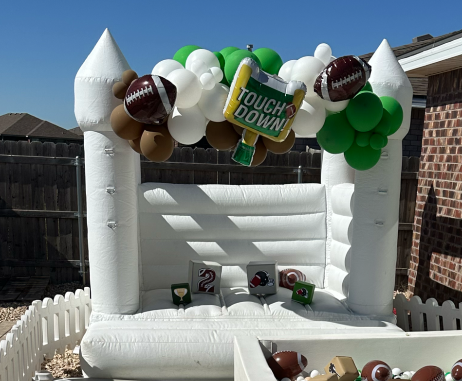 Balloon Garland on Bouncer