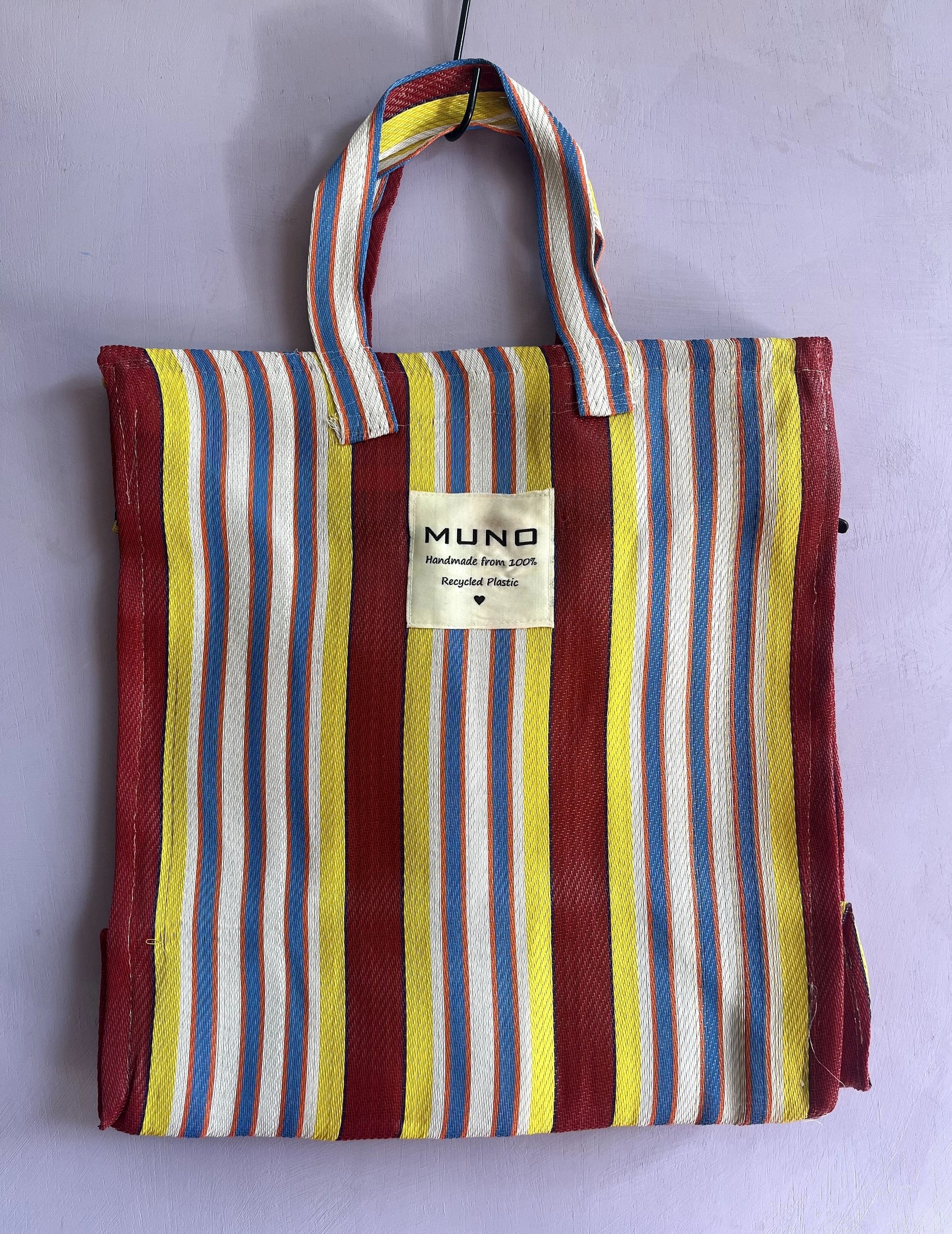 Handmade Recycled Nylon Shopper with zipper