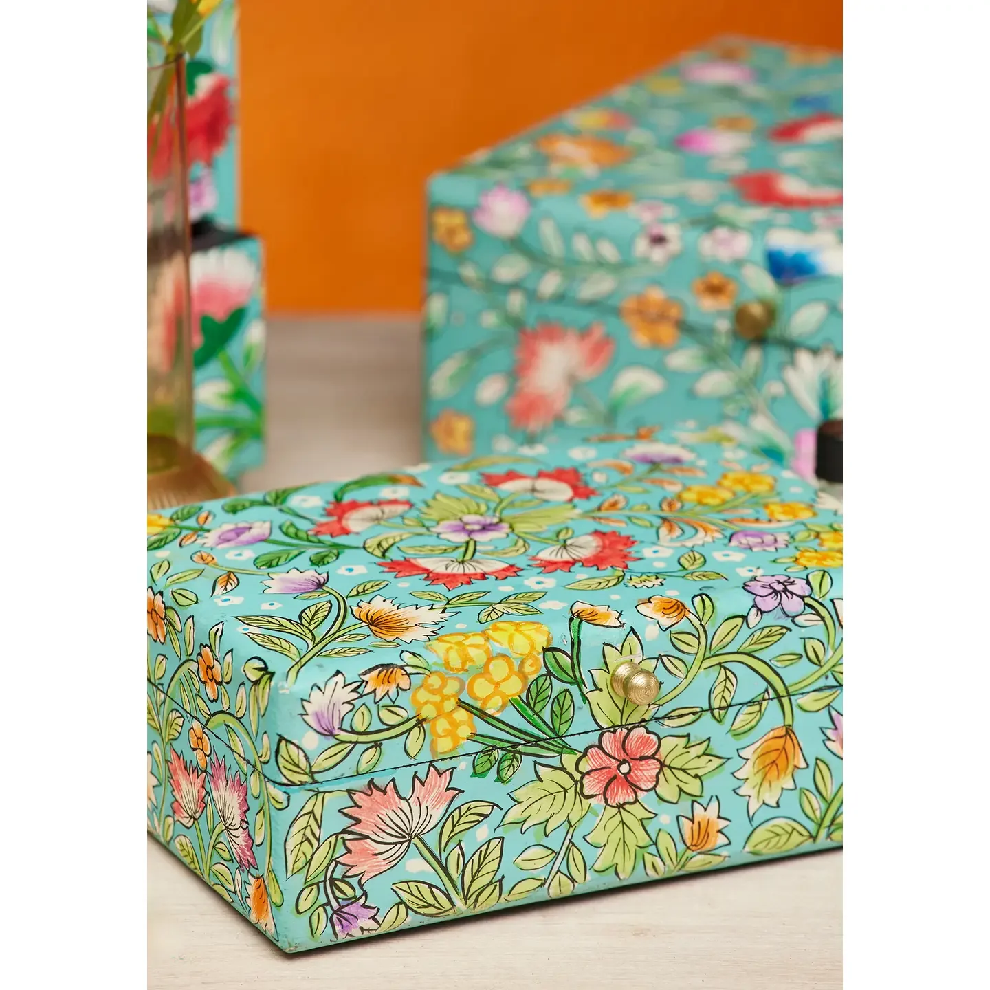 Saanvi Handpainted Floral Box