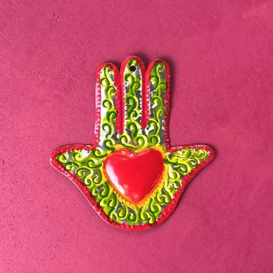 Colorful Small Tin Hand