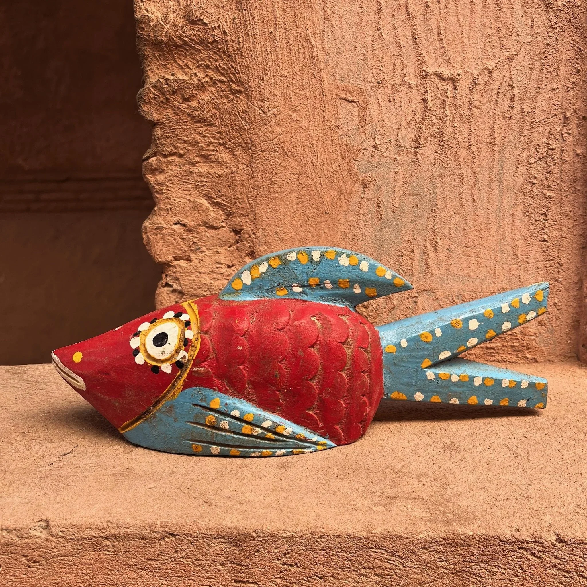 Hand-Carved Wooden Fish