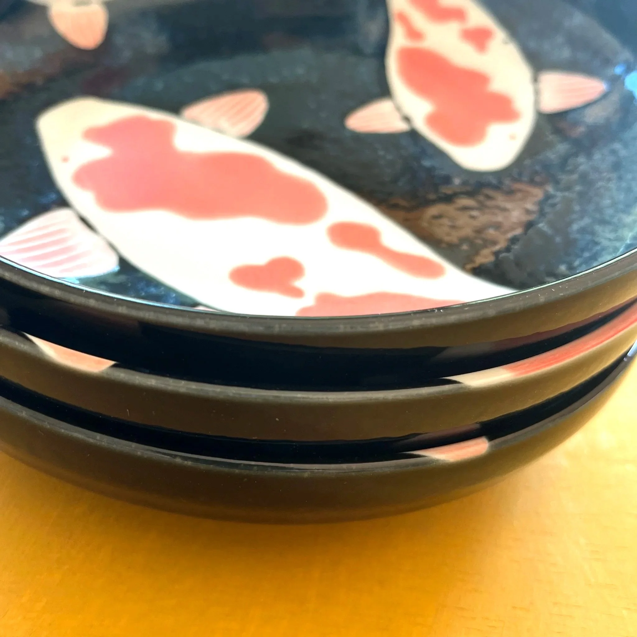 Japanese koi pattern plate