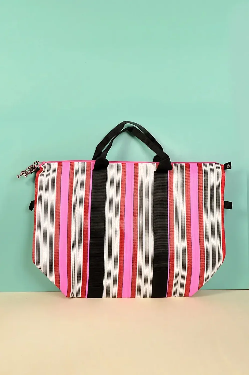 Fuchsia Recycled Nylon Travel Bag