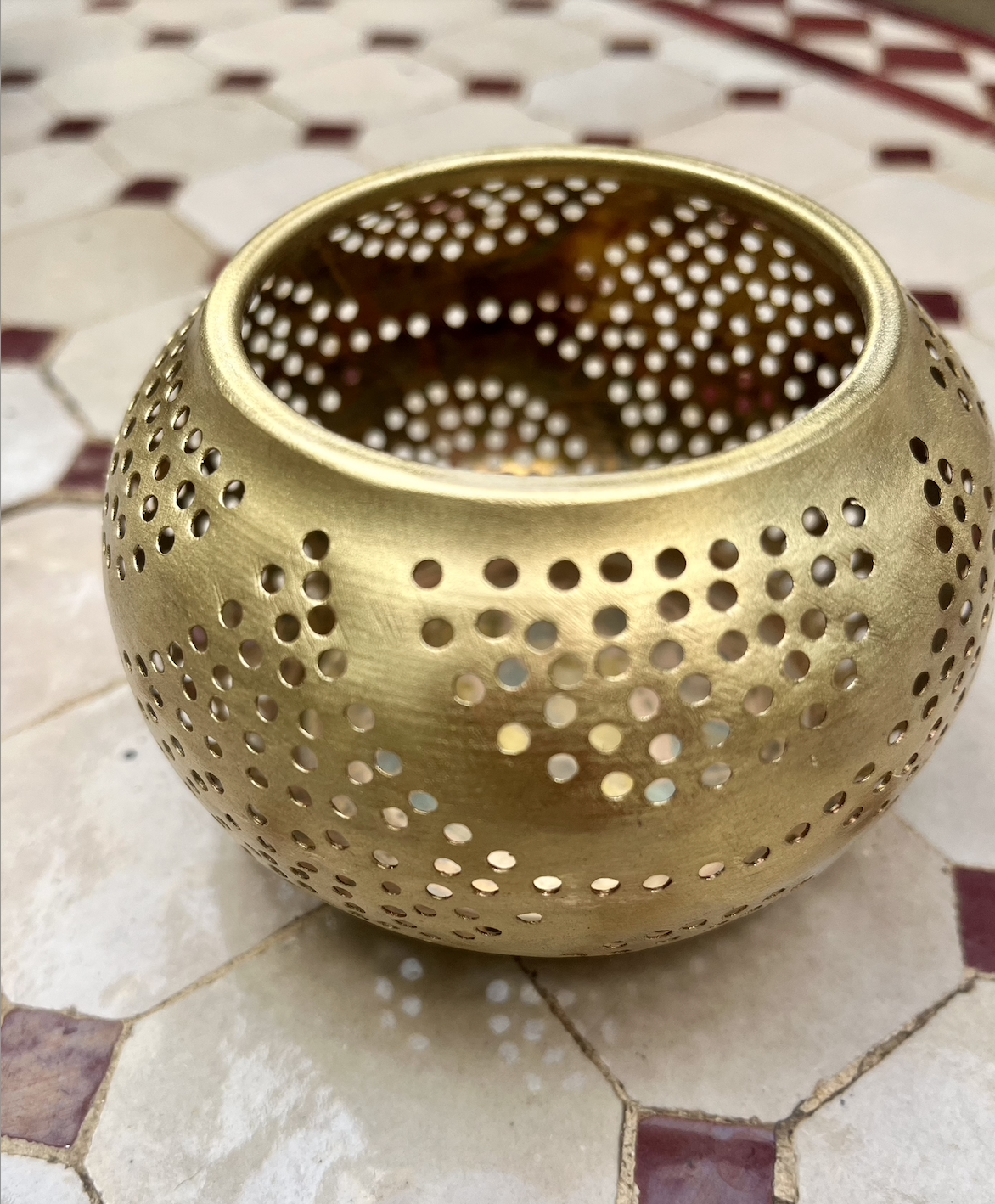 Gold Candle Holder