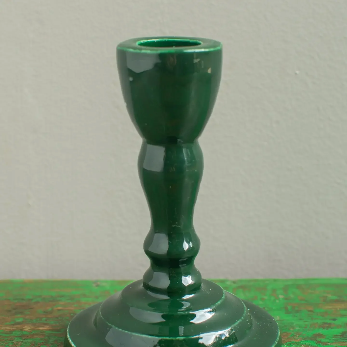 Moulded Metal Ceramic Candle Holder