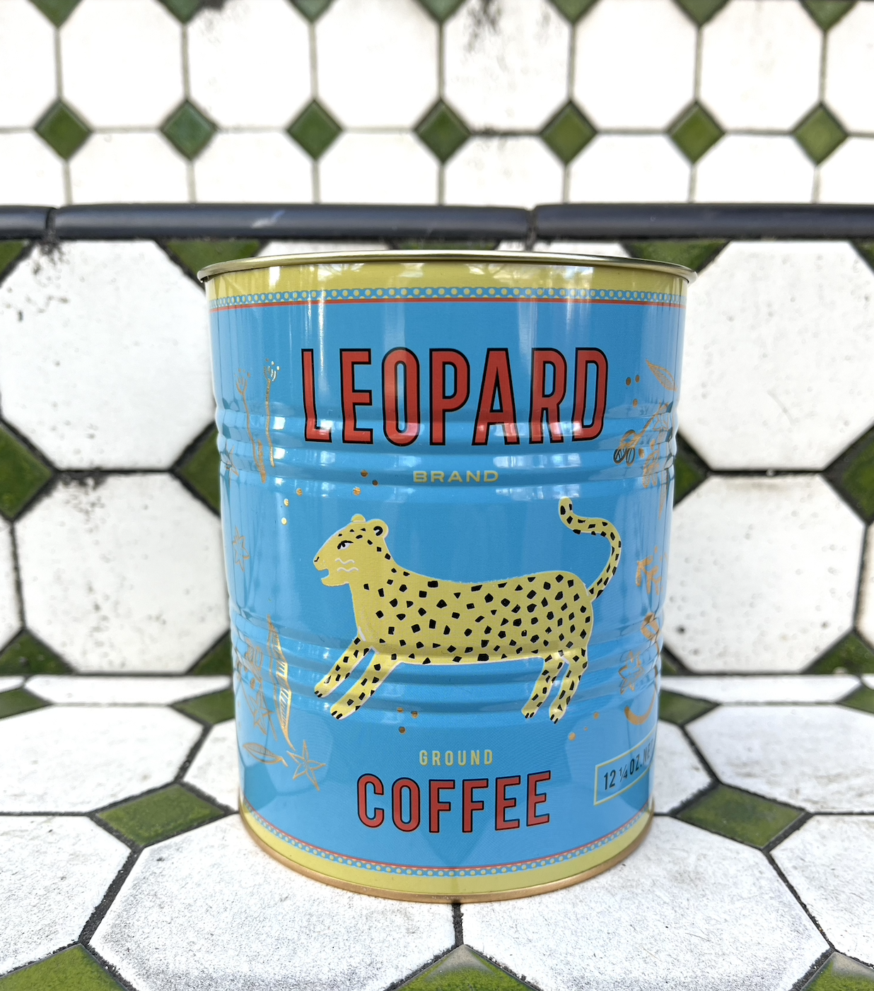 Decorative Tin | Leopard Coffee