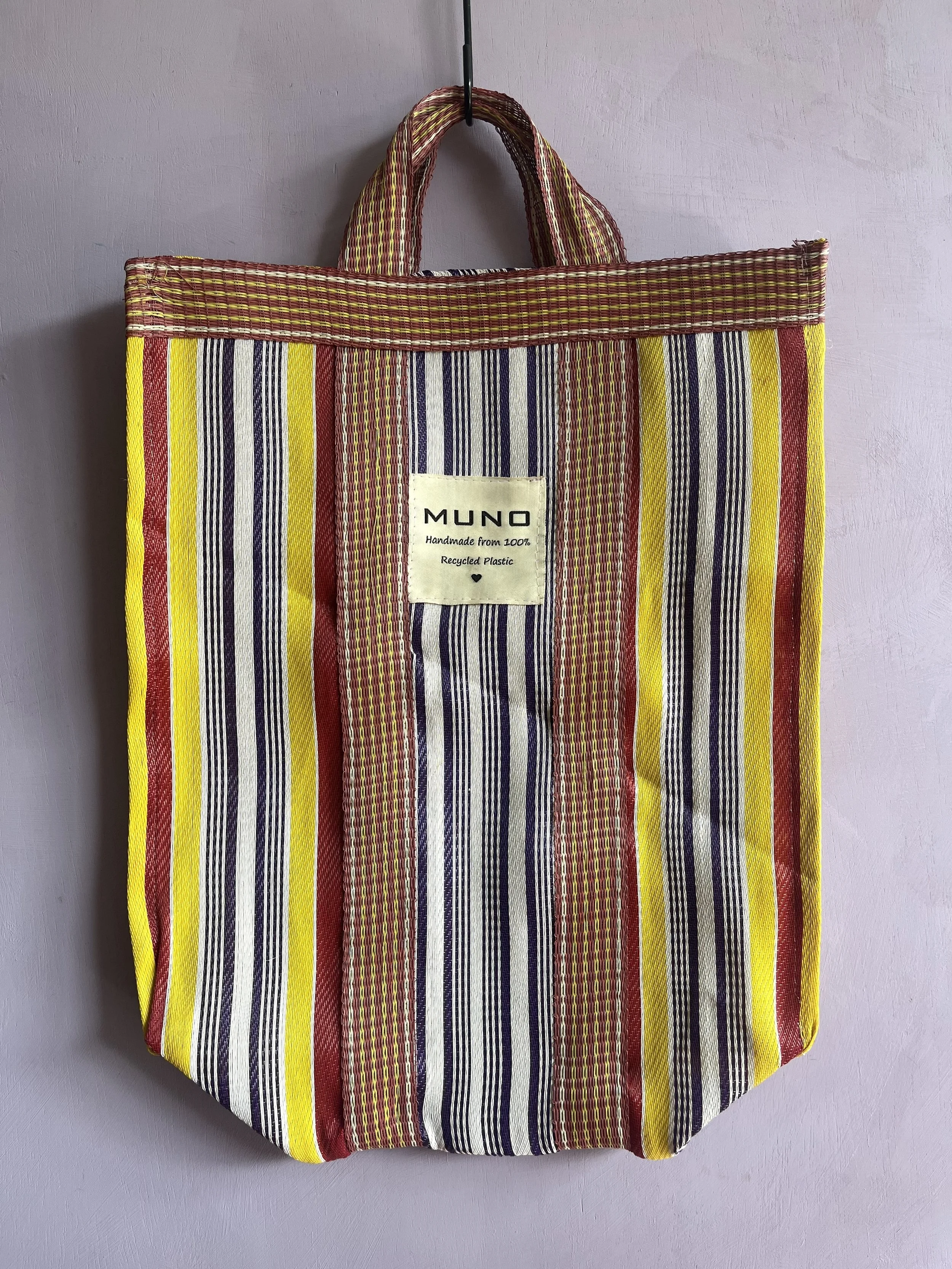 Handmade Recycled Nylon Tote Bag