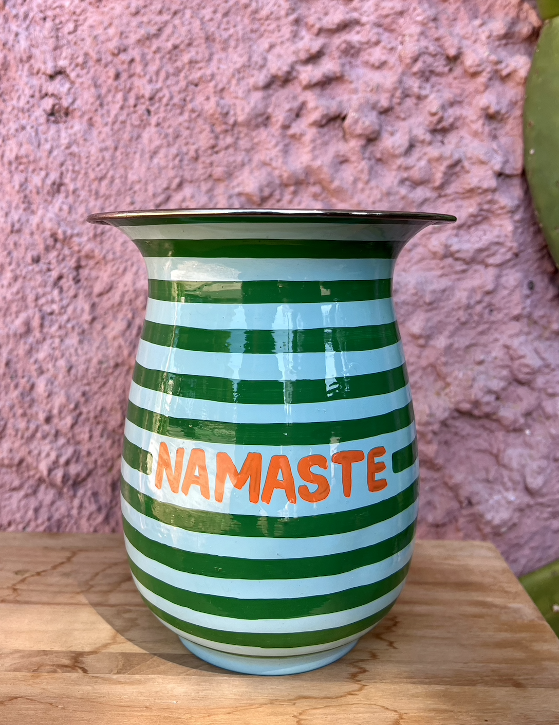 Namaste Hand Painted Jug | Green