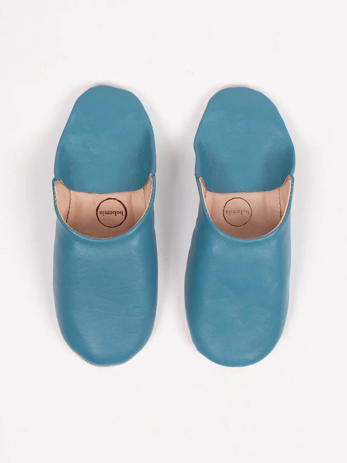 Babouche Basic Slippers | Blue Grey