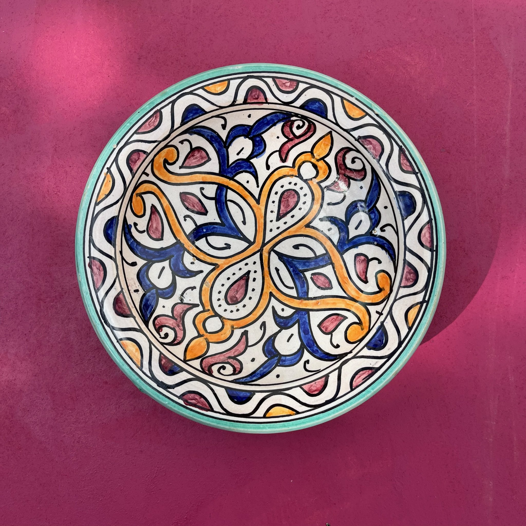 Handcrafted Plate from Fez