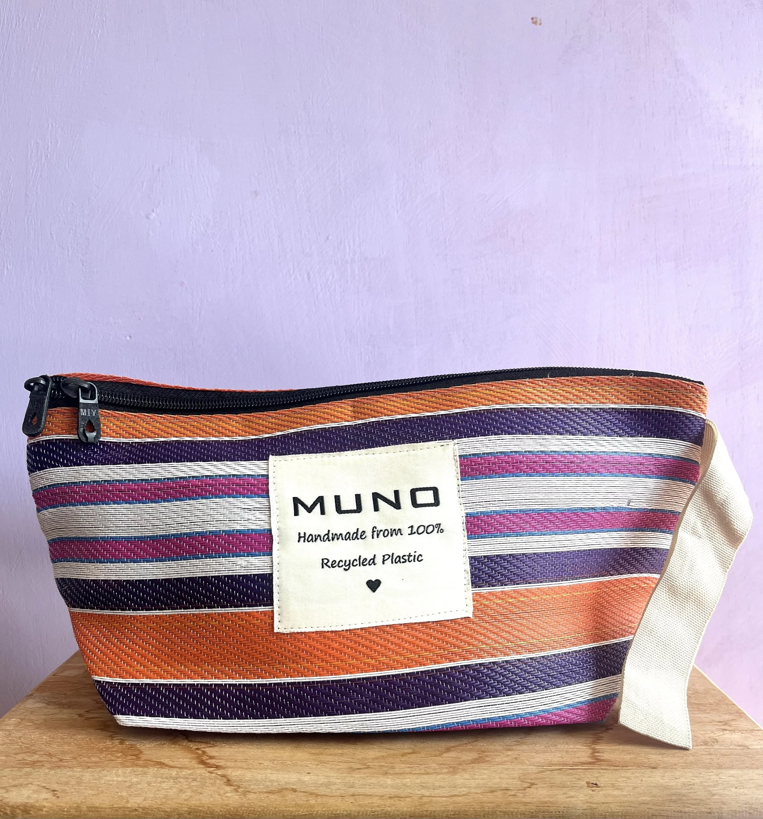 Handmade Recycled Nylon Pouch