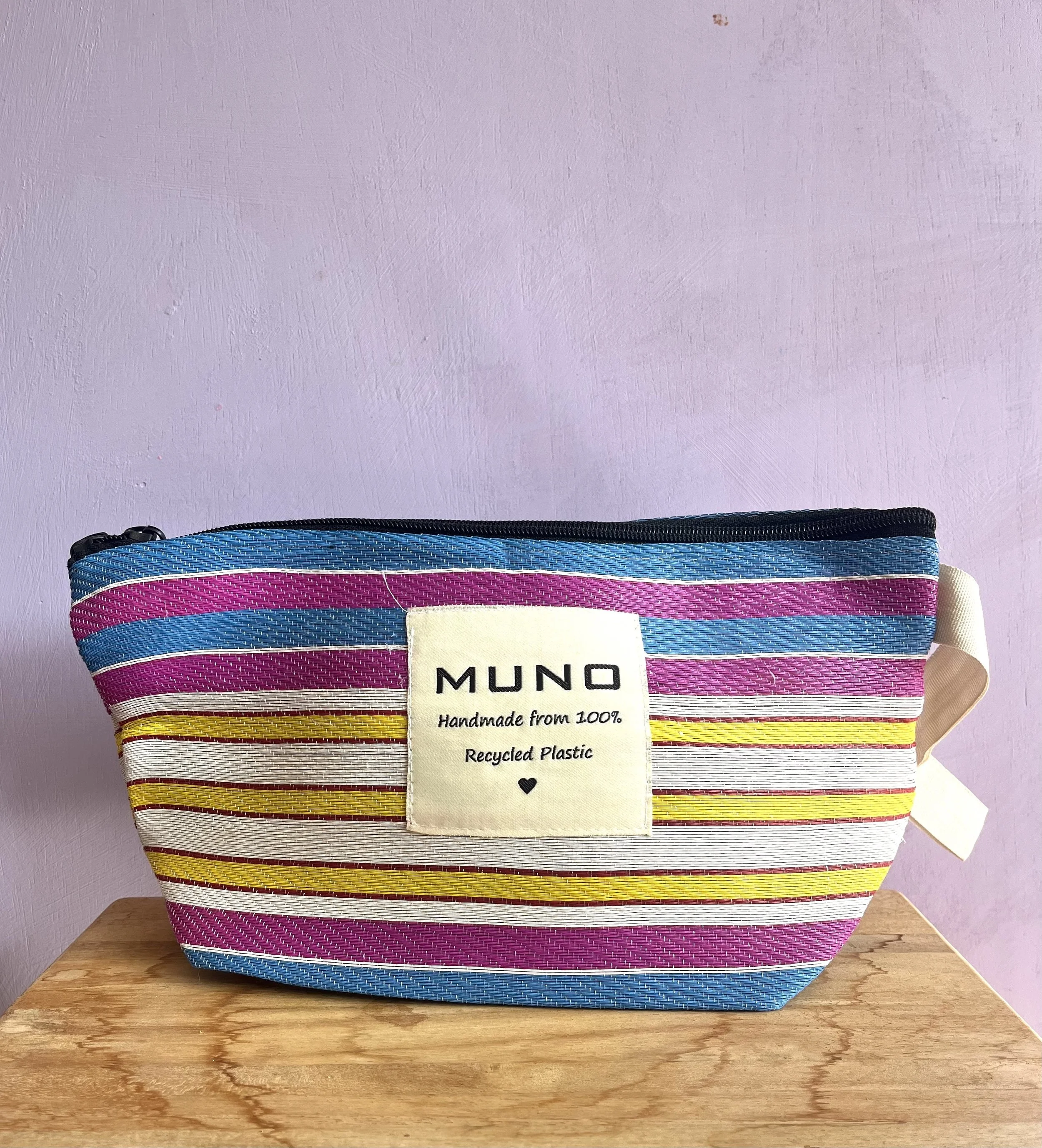 Handmade Recycled Nylon Pouch