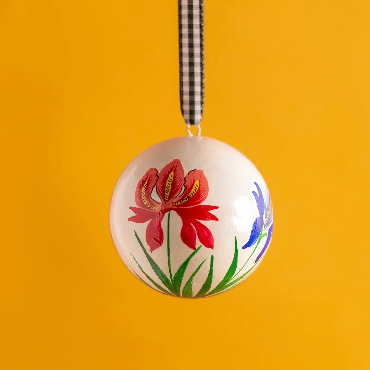 Orchids On White Bauble