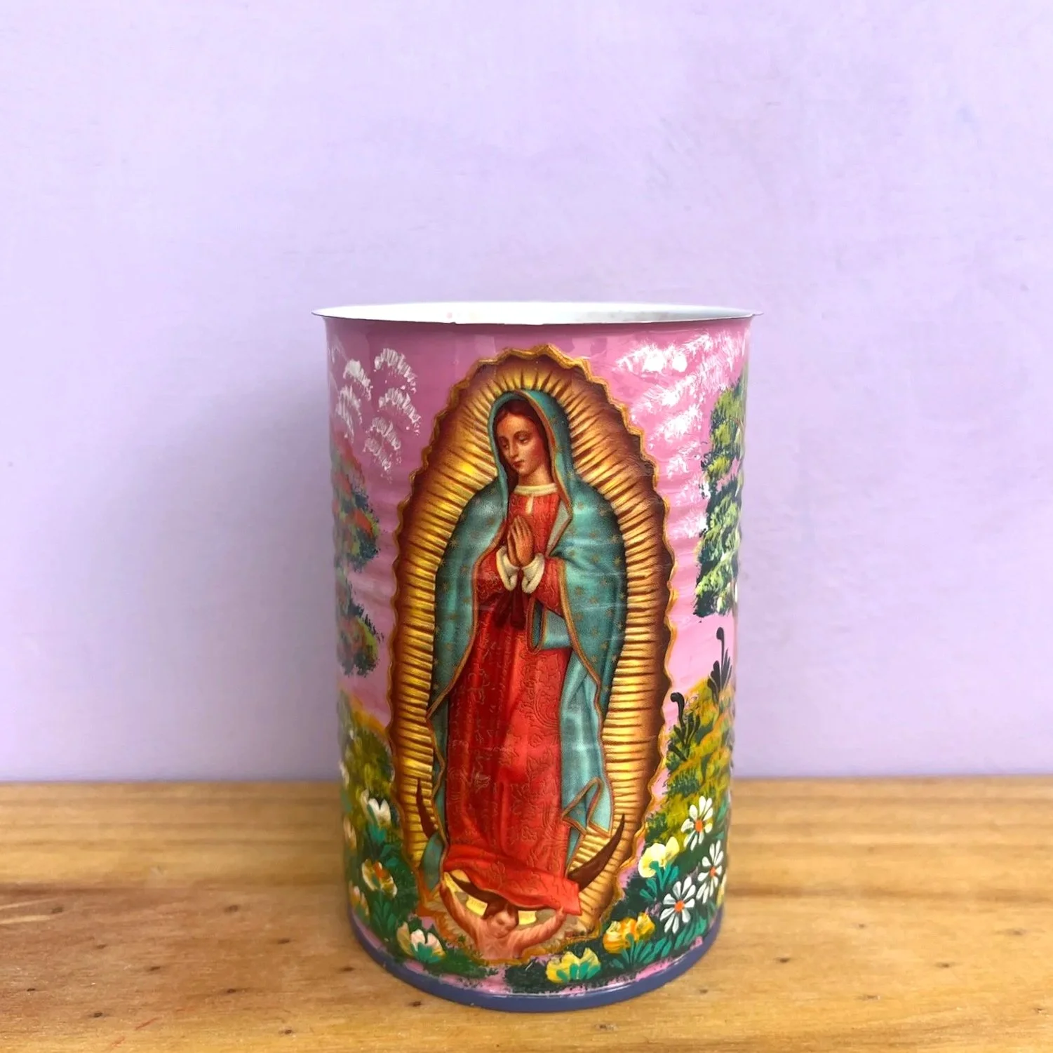 Guadalupe Hand-Painted Can