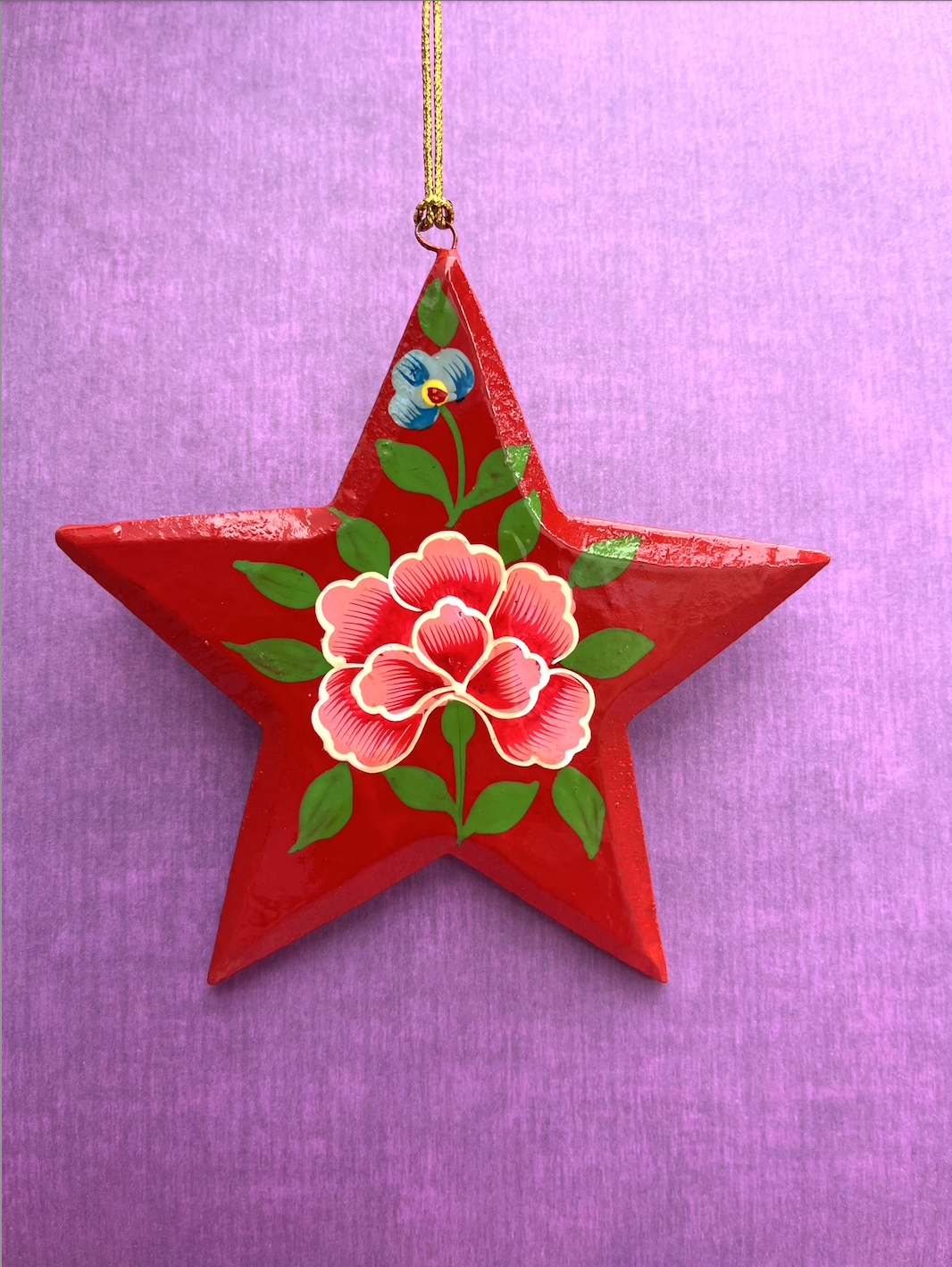 Hand painted Wood Star