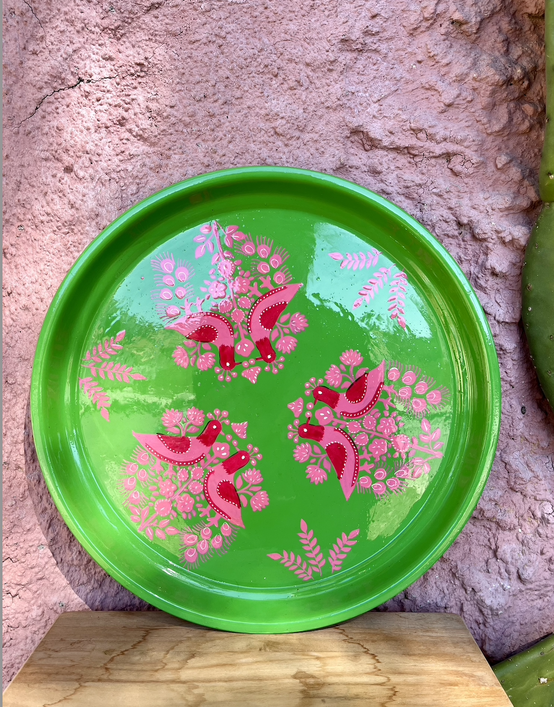 Round Tray | Peacock Green