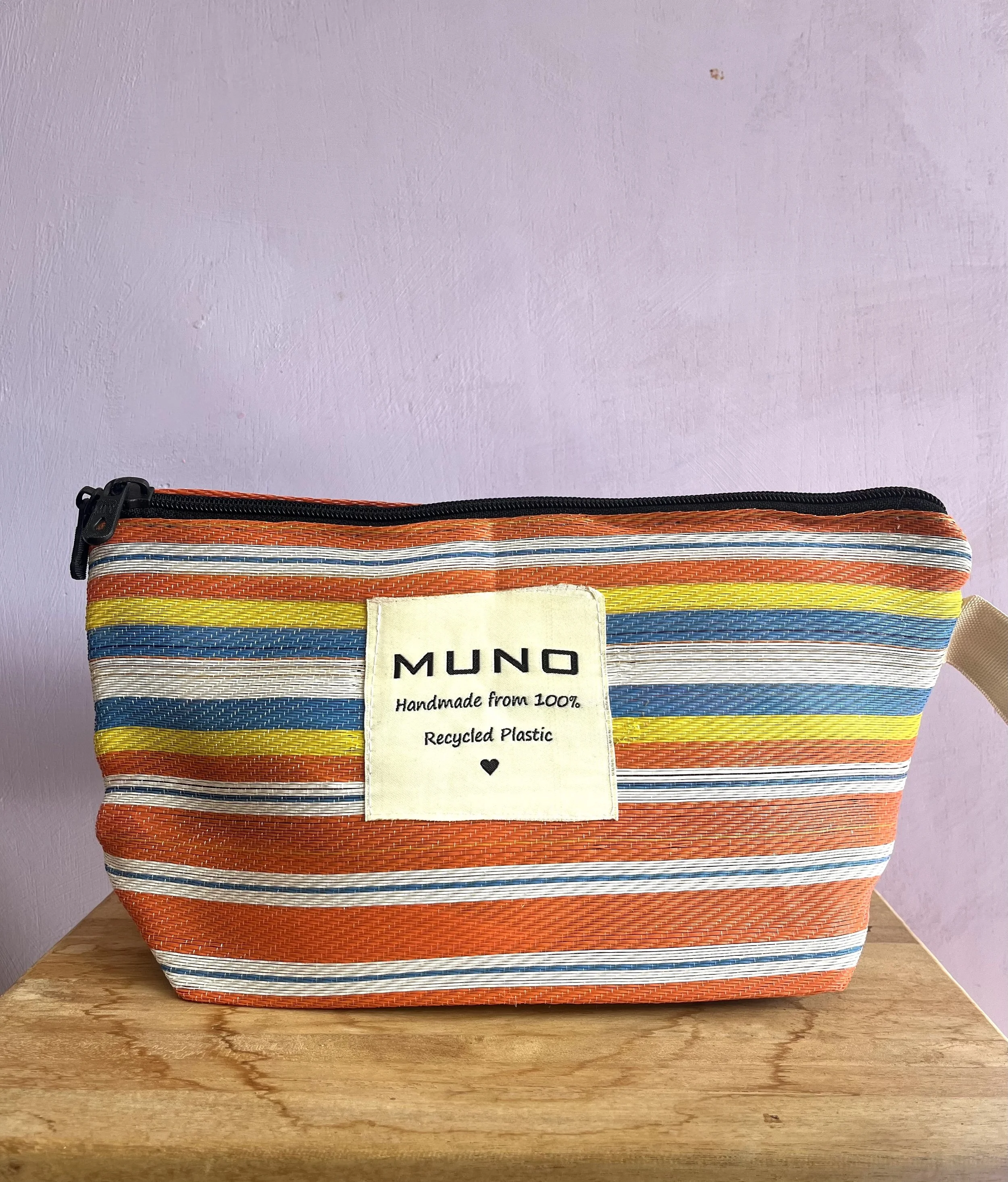 Handmade Recycled Nylon Pouch