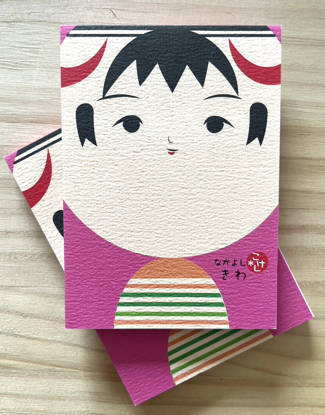 Mini Block Kokeshi Pink