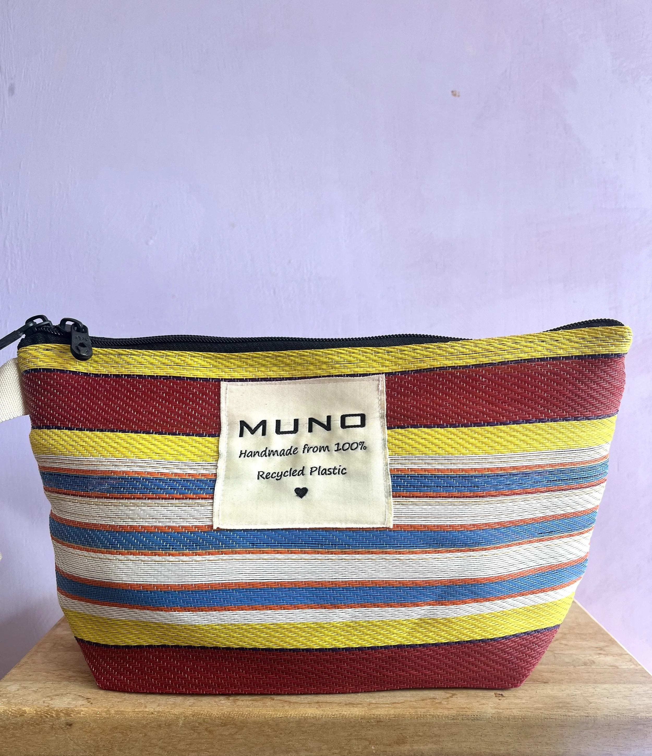 Handmade Recycled Nylon Pouch