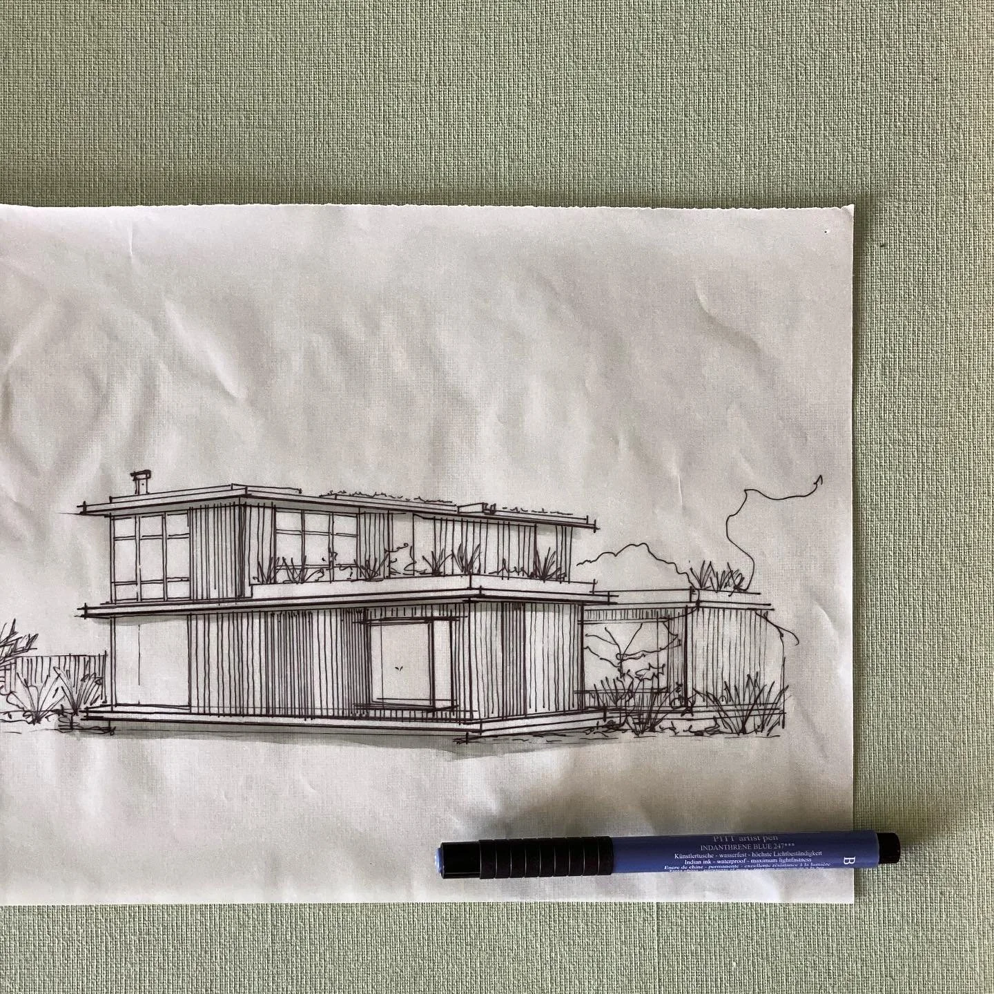 Del croquis a la realidad 
.
Una de las facetas m&aacute;s incre&iacute;bles de esta profesi&oacute;n es la de imaginar un espacio, representarlo y documentarlo para que se haga realidad!
.
Un croquis muchas veces es una declaraci&oacute;n de princip