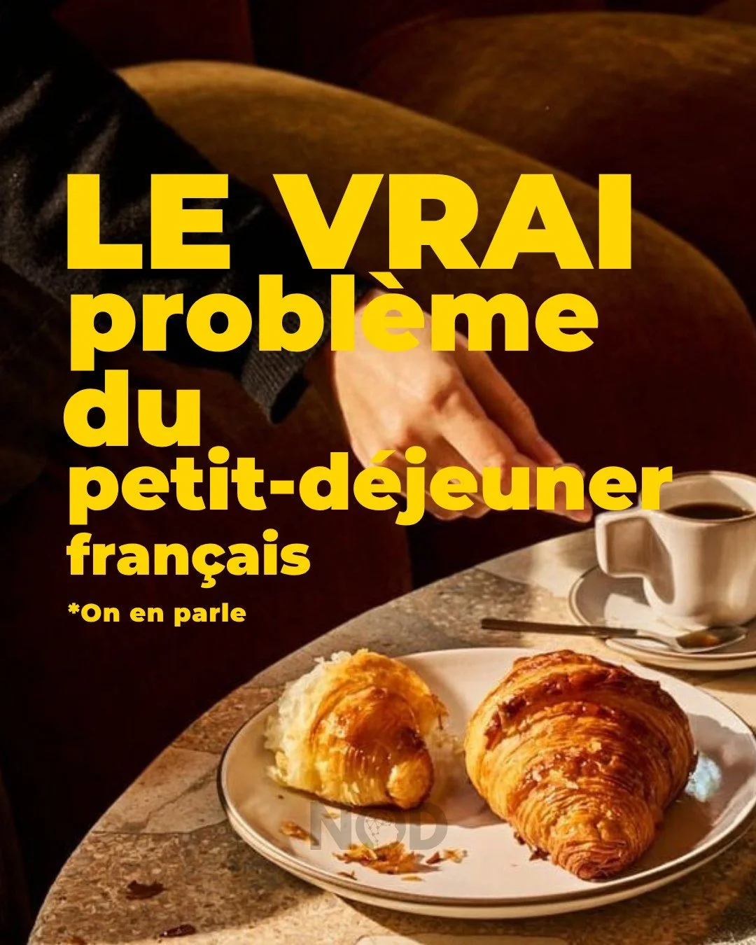 Le petit-d&eacute;jeuner fran&ccedil;ais est s&eacute;duisant par nature 👇

C&rsquo;est gourmand 🥐, culturel, r&eacute;confortant .
On en parle souvent avec nos clients : le probl&egrave;me n&rsquo;est pas qu&rsquo;il soit &ldquo;mauvais&rdquo;, c&