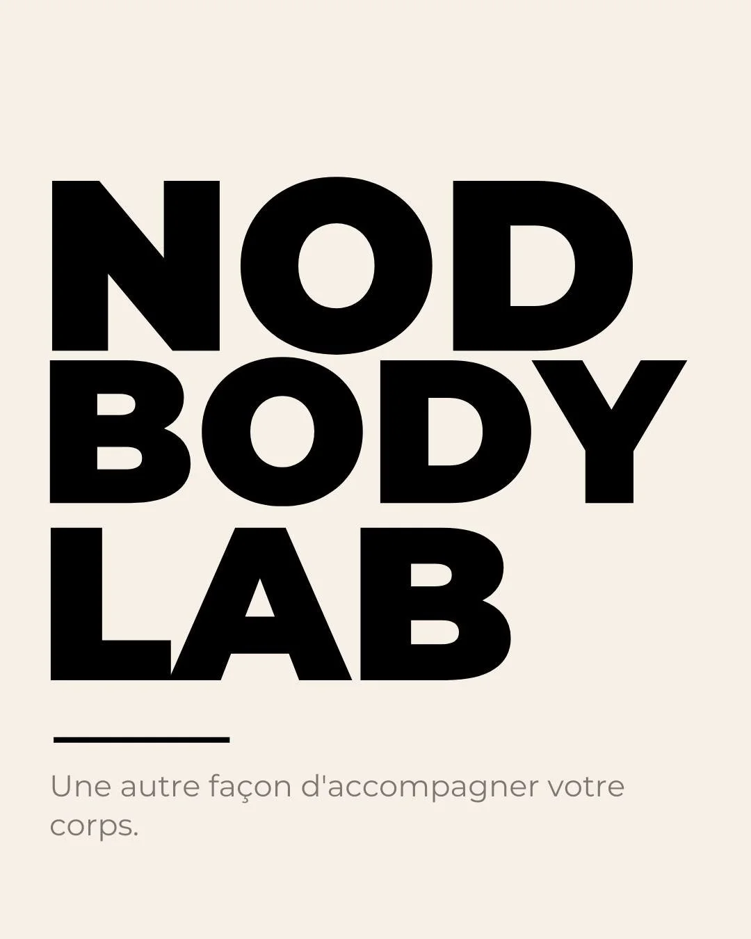 On nous demande souvent pourquoi N.O.D a cr&eacute;&eacute; Body Lab. 👇

Au d&eacute;part, notre travail tournait autour de la nutrition, des habitudes, du stress, du comportement et de tout ce qui influence les choix du quotidien.
Puis on s'est ren