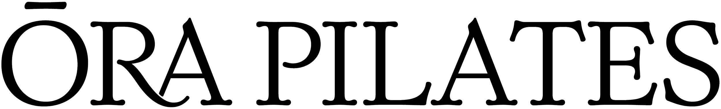 The word 'ORAPILATES' spelled out in large outlined letters.