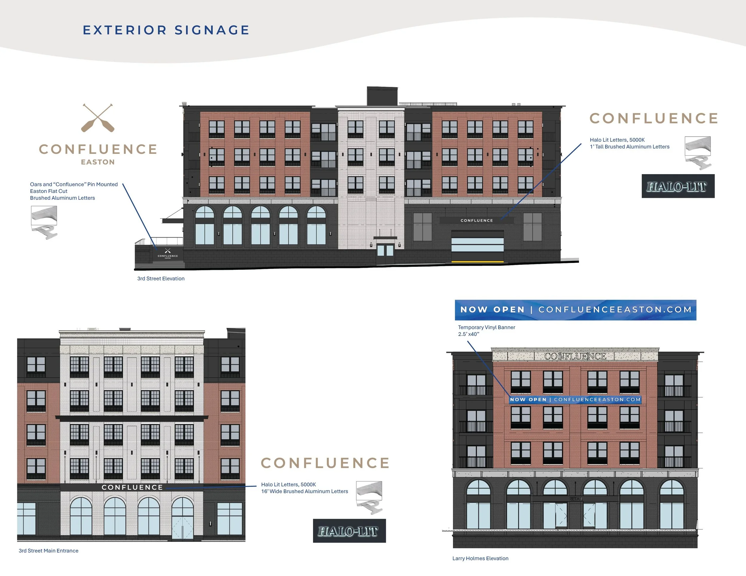 Confluence Brand Guide Exterior Signage