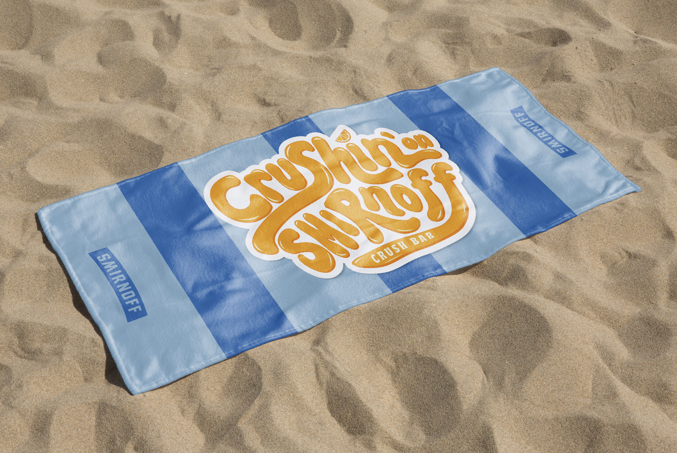 Beach towel you can win using #crushinonsmirnoff