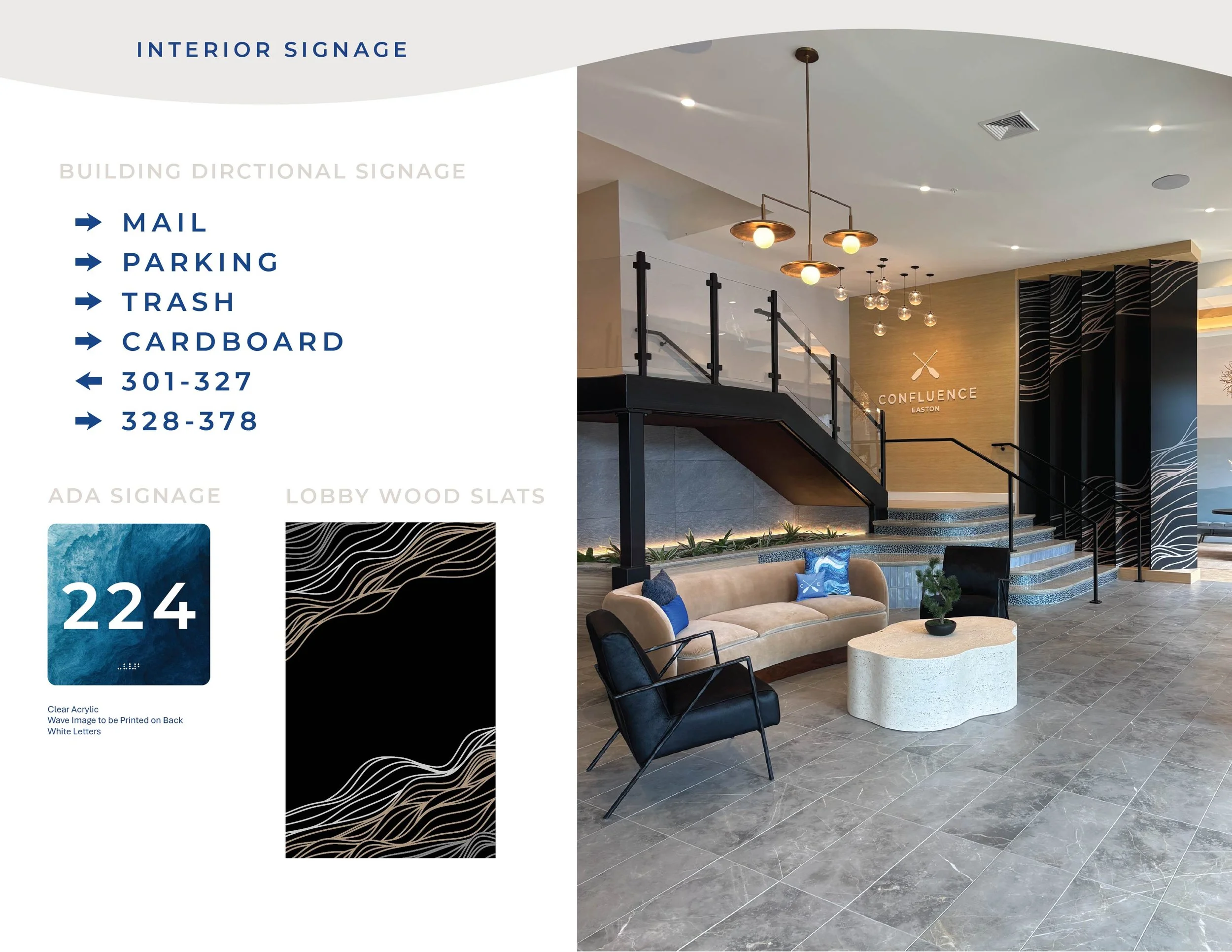 Confluence Brand Guide Interior Signage