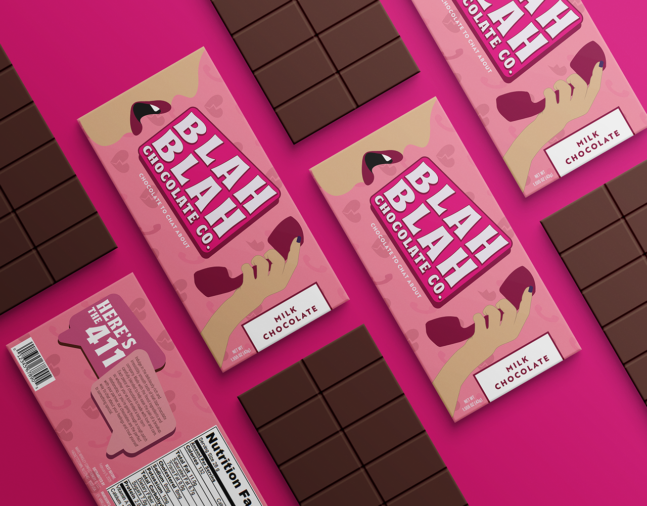 Blah Blah Chocolate Package Design