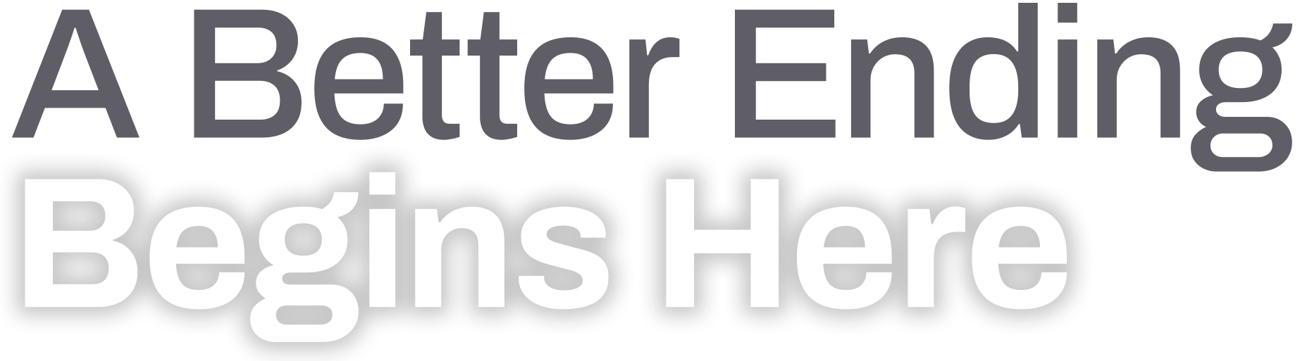 A black and gray directional sign with an arrow pointing left, and the words "Begins Here" in large white text.