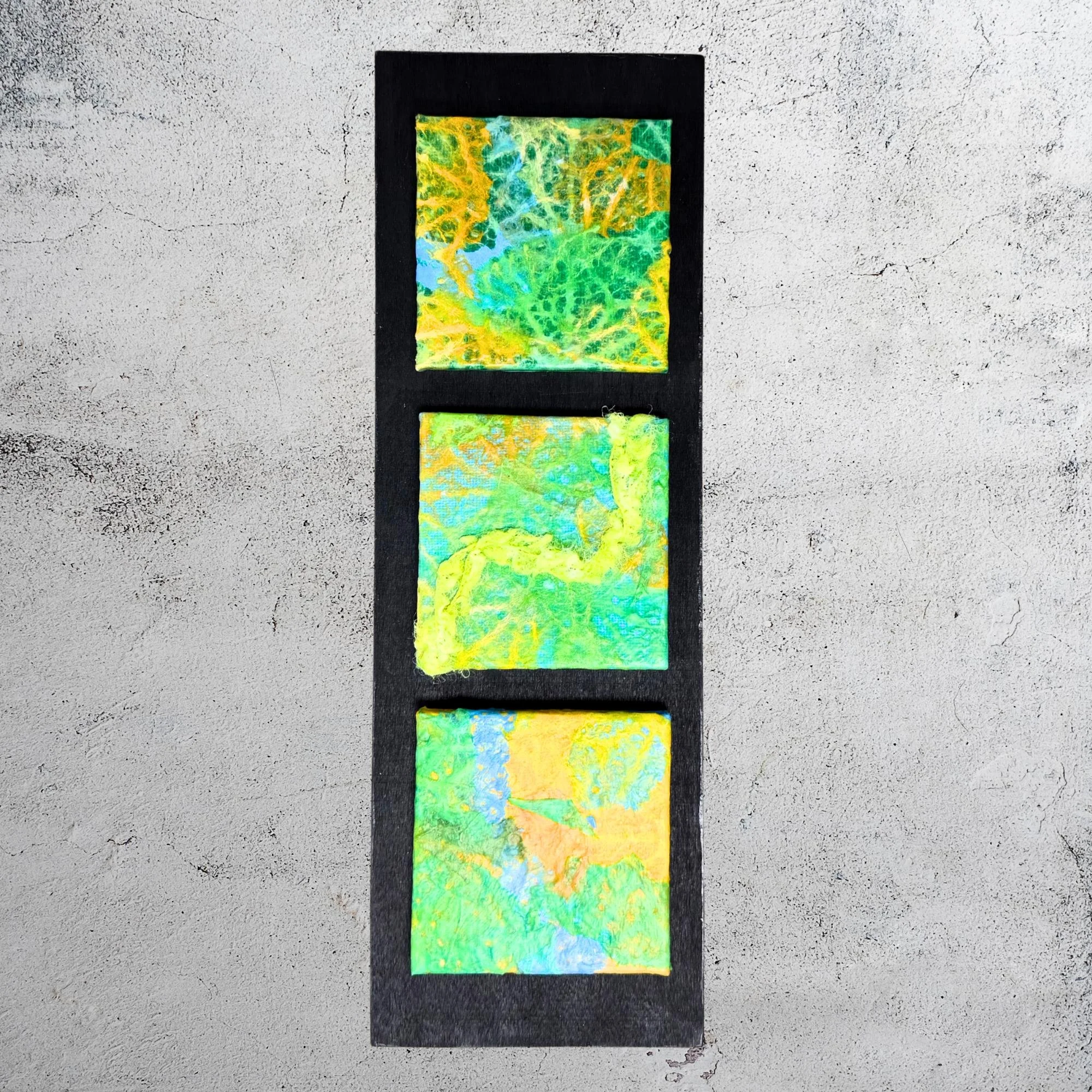 Green Mixed Media w/Fiber