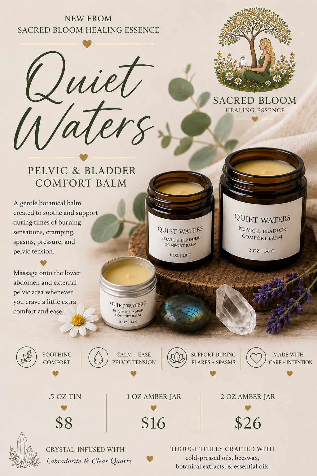 Quiet Waters (Pelvic and bladder comfort balm)