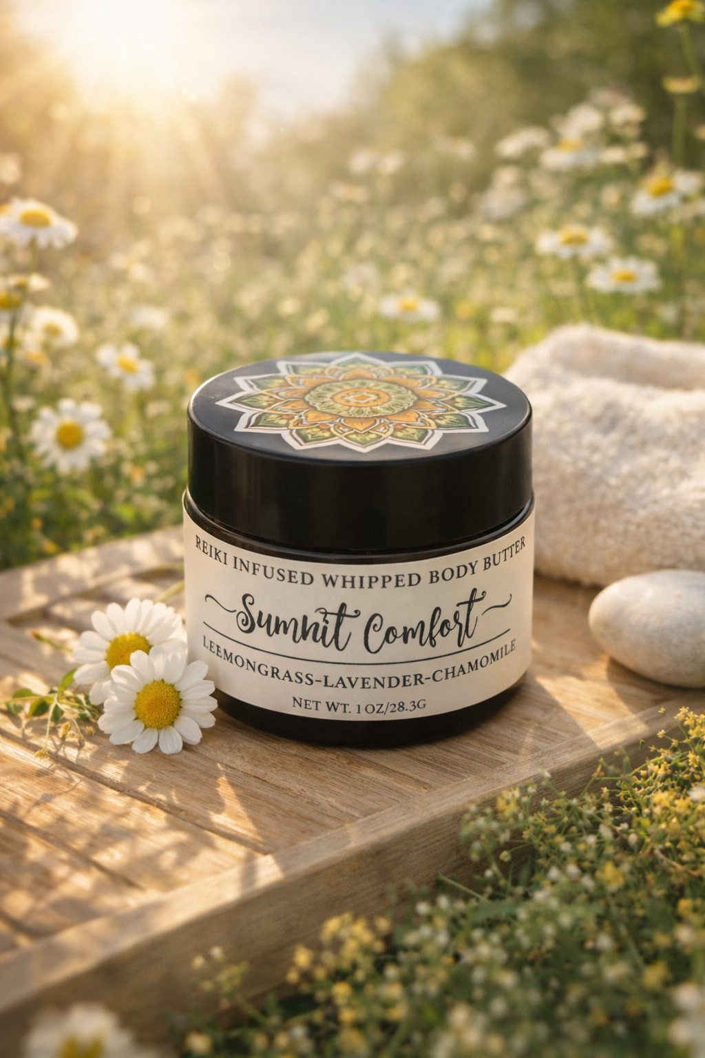 Sunlight Comfort whipped body butter 1 oz jar